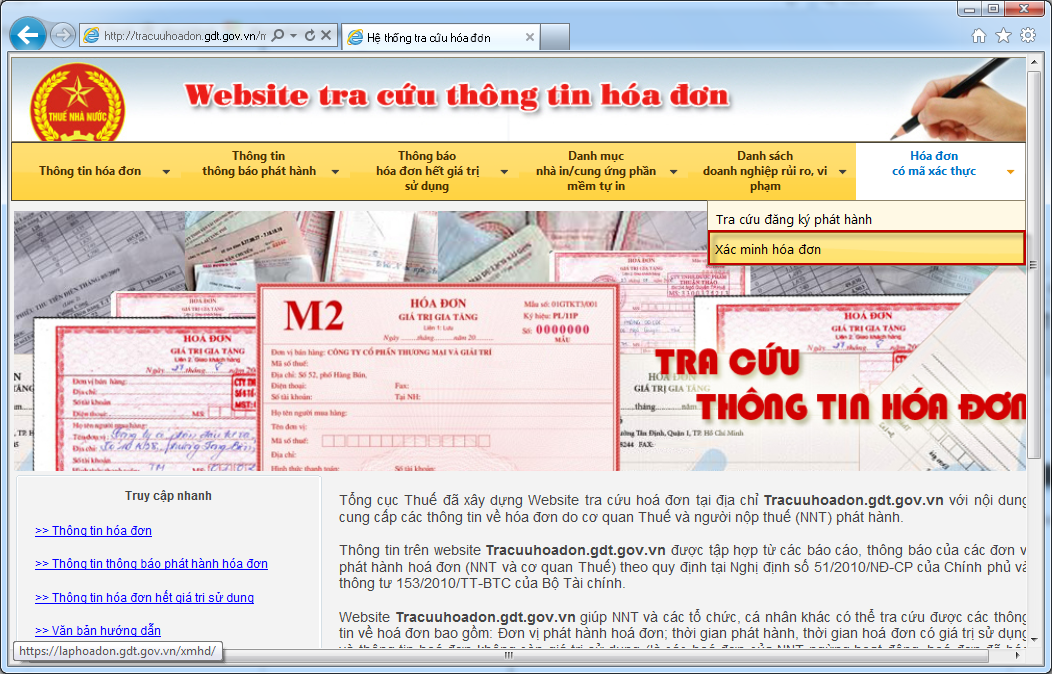 H\u01b0\u1edbng d\u1eabn tra c\u1ee9u h\u00f3a \u0111\u01a1n \u0111i\u1ec7n t\u1eed x\u00e1c th\u1ef1c tr\u00ean trang tra ...