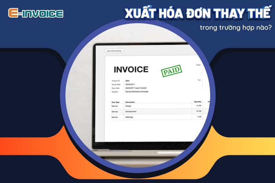 Xuất hóa đơn thay thế