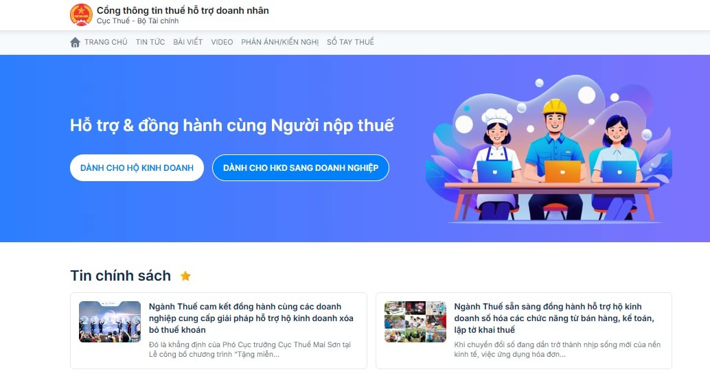 Chuyên trang thuế với hộ kinh doanh