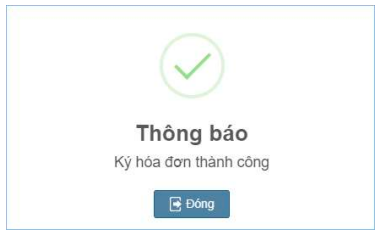 Ký số thành công