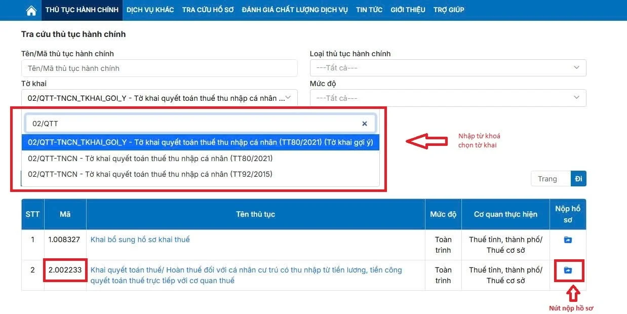 Thủ tục hành chính