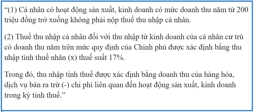 Thuế TNCN