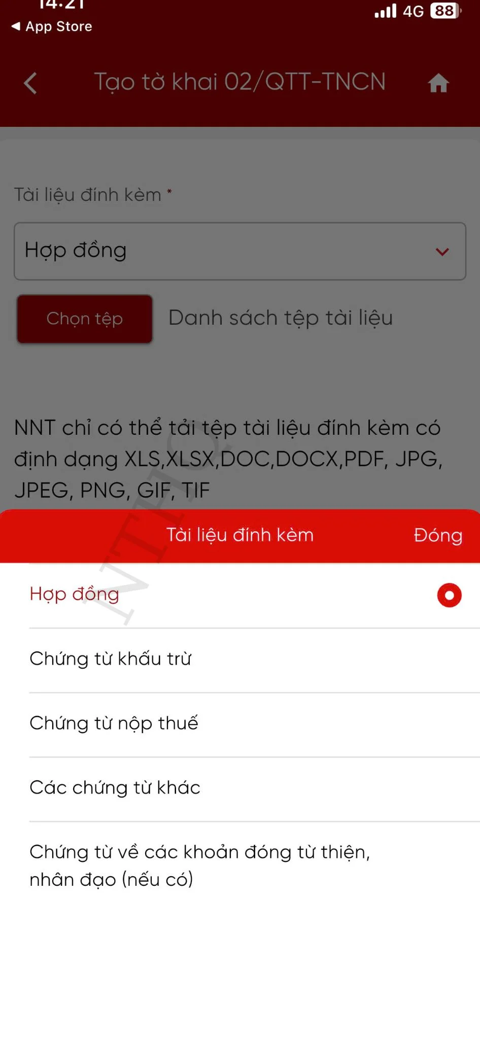 Nộp tờ khai