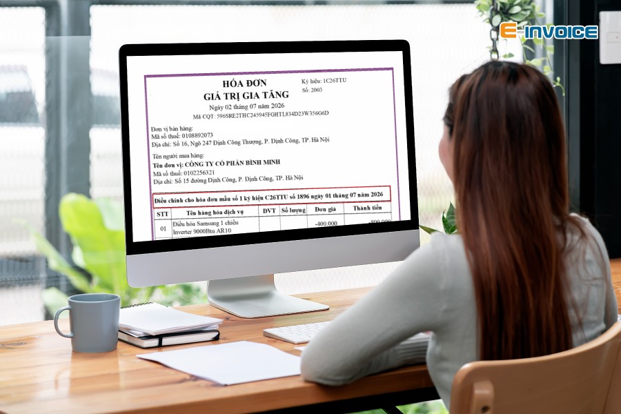 Nội dung hóa đơn điều chỉnh