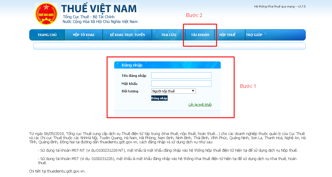 Tờ khai doanh nghiệp