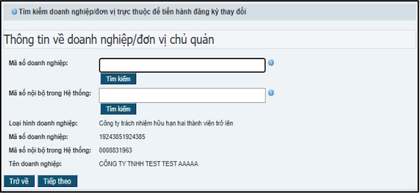 Thông tin doanh nghiệp