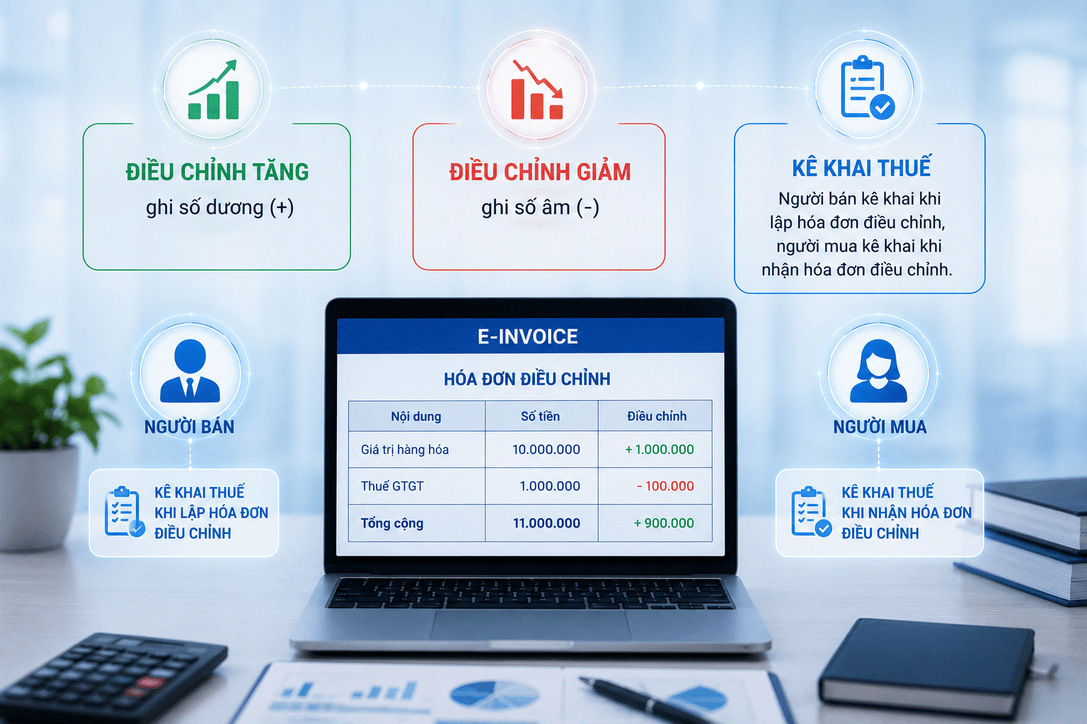 Điều chỉnh hóa đơn thế nào?