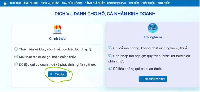 Tiếp tục