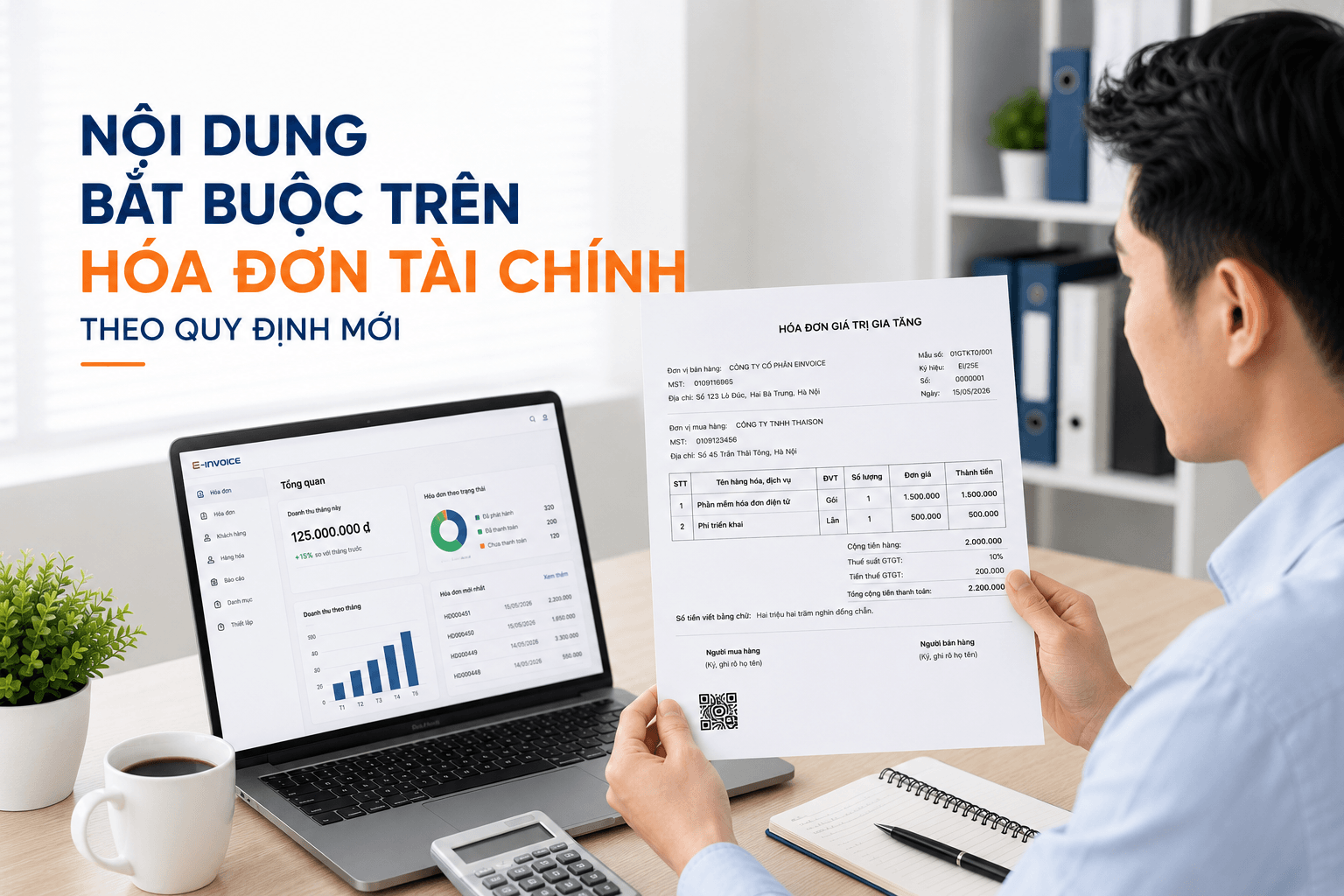 Nội dung hóa đơn tài chính