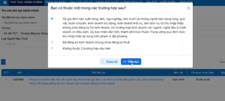 Thủ tục