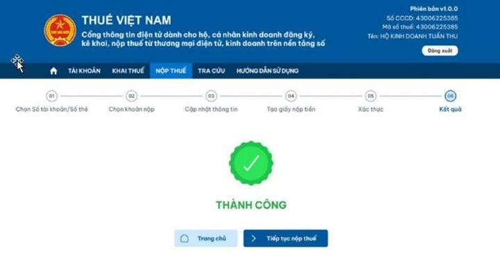 Nộp thuế