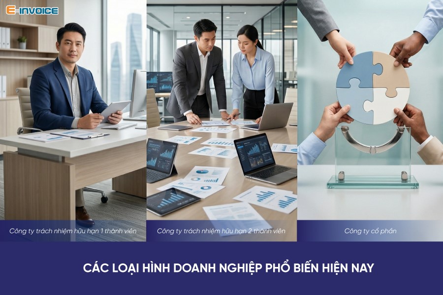 3 Loại hình doanh nghiệp phổ biến hiện nay