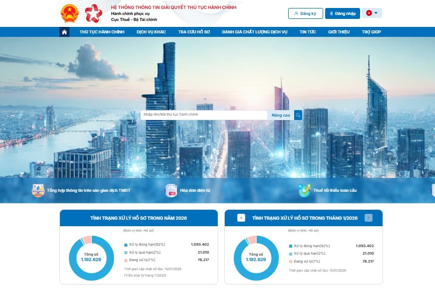 hệ thống thuế điện tử