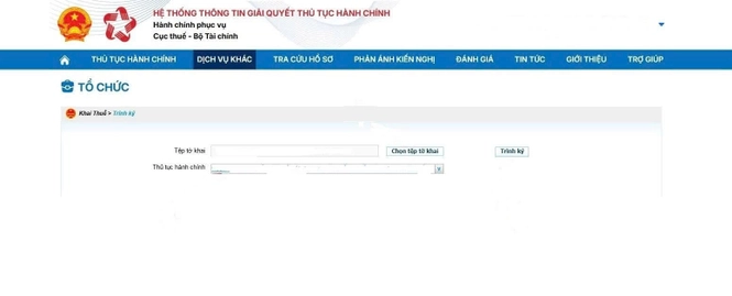 Chọn tờ khai