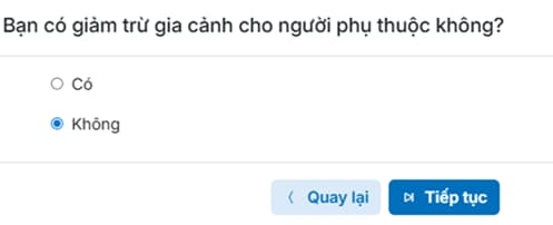 Lựa chọn giảm trừ gia cảnh