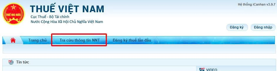 Tra cứu thông tin người nộp thuế