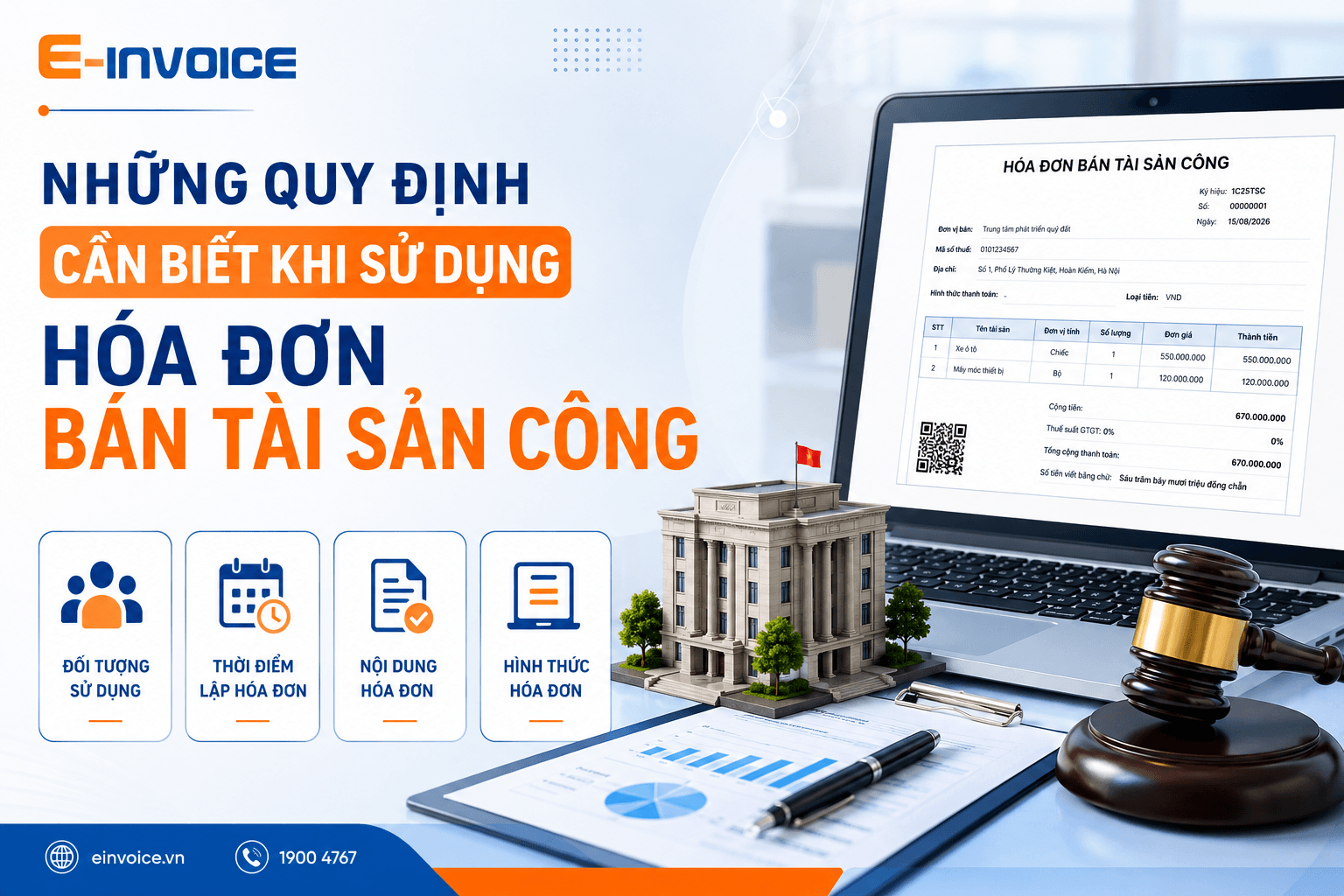 Hóa đơn bán tài sản công