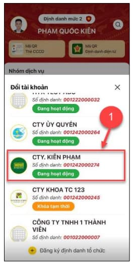 Ứng dụng VNeID