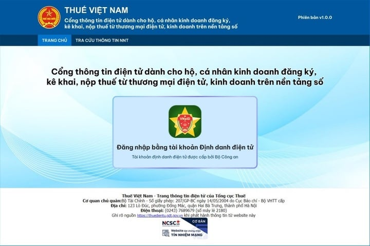 Đăng nhập tài khoản
