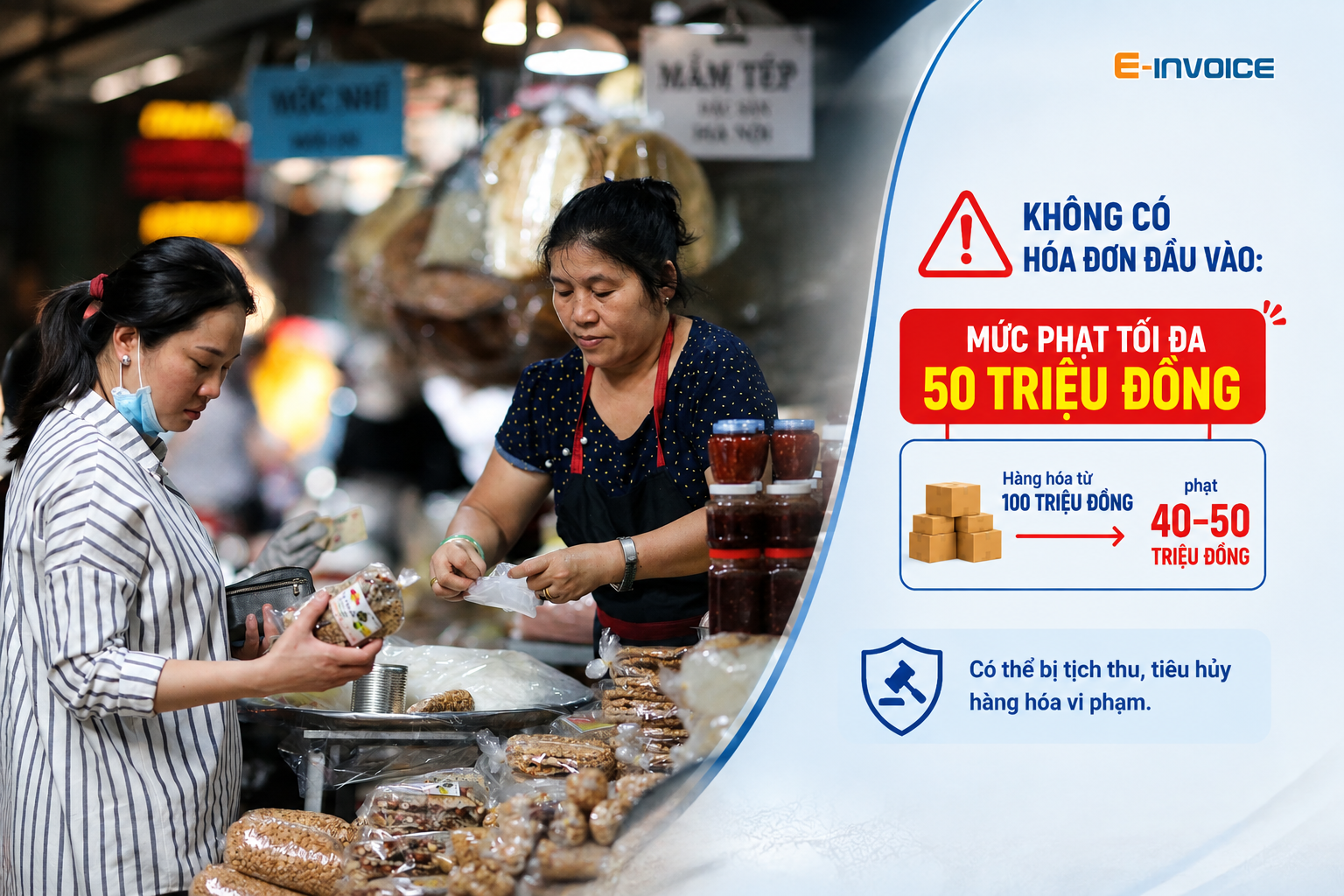 Mức phạt khi không có hóa đơn đầu vào