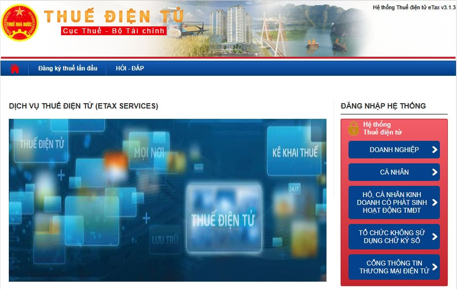 hệ thống thuế điện tử