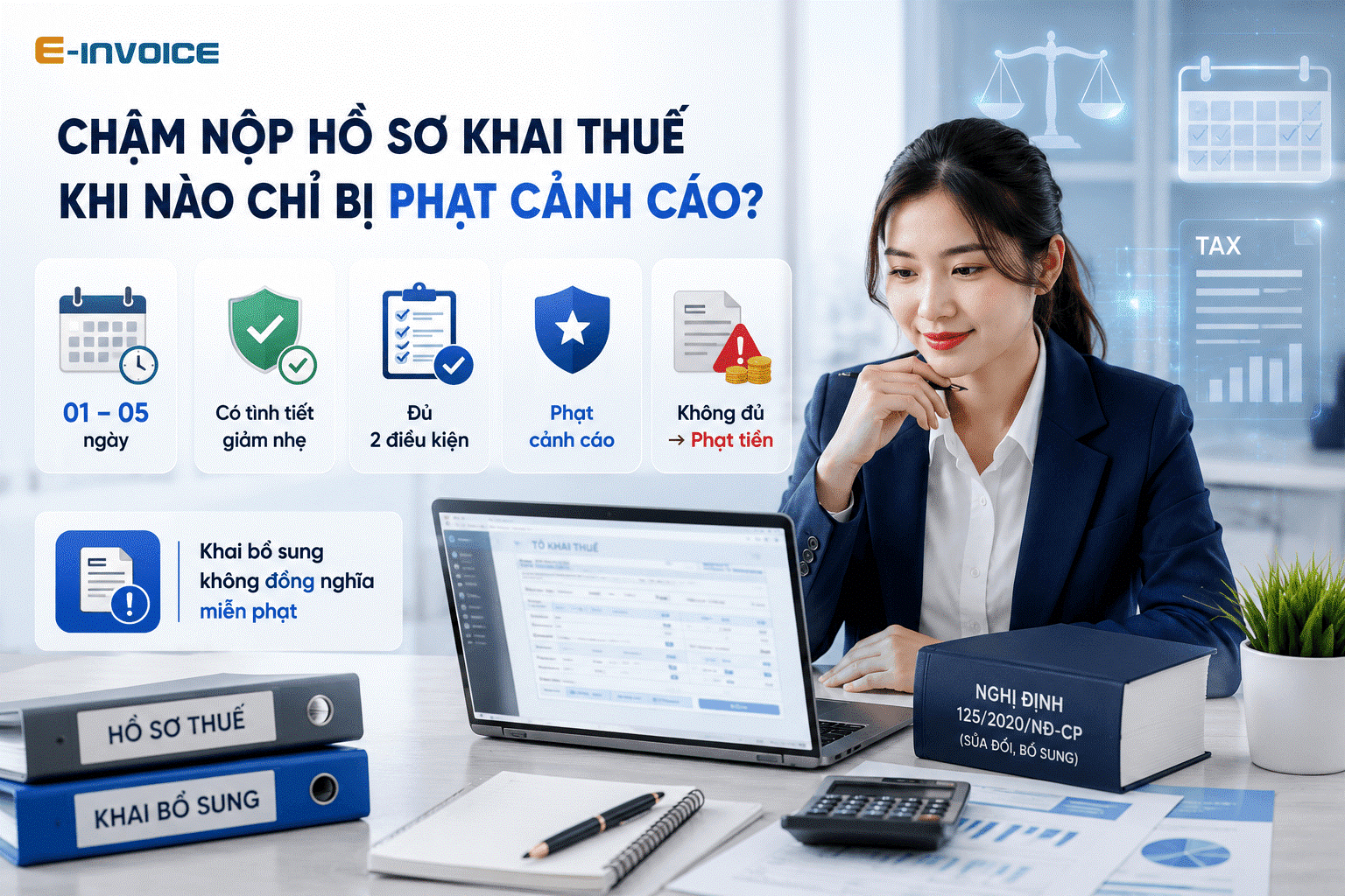 Mức phạt chậm nộp hồ sơ