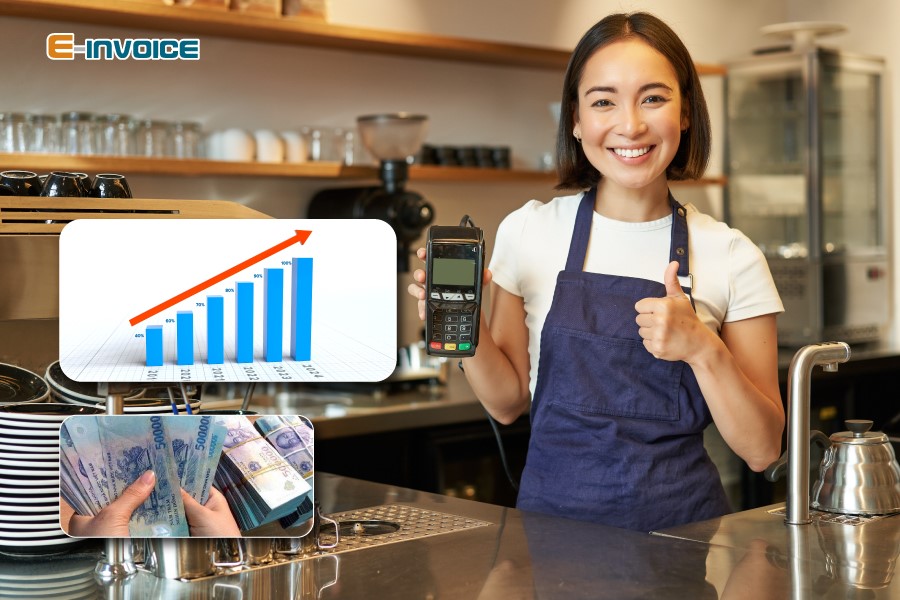 Mức doanh thu cần áp dụng hóa đơn điện tử từ máy tính tiền
