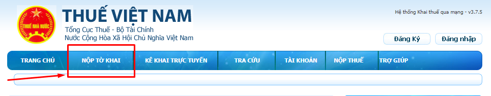 Nộp tờ khai thuế GTGT