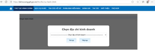 Địa điểm kinh doanh