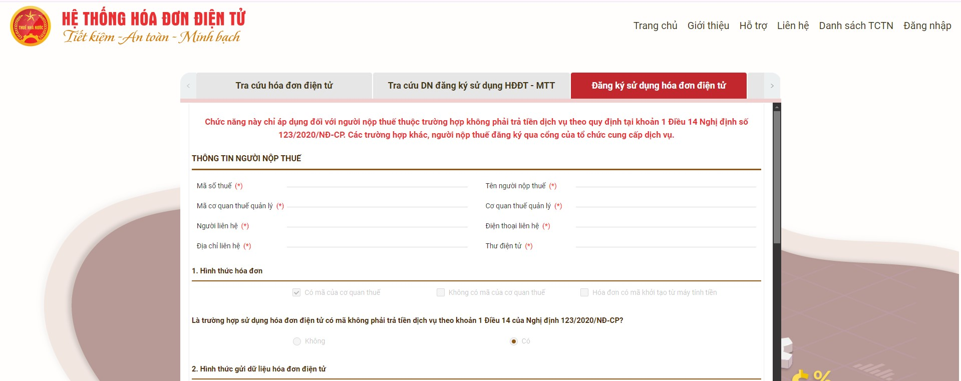 Hệ thống hóa đơn điện tử