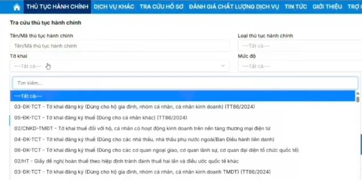 Thủ tục hành chính