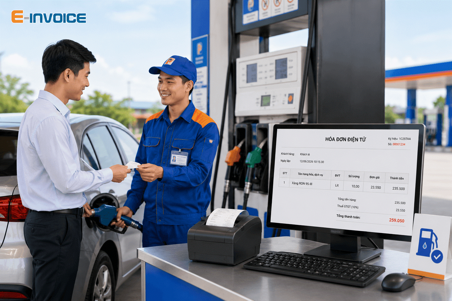 Hóa đơn bán lẻ xăng dầu