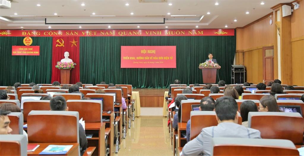 Hội nghị hướng dẫn hóa đơn điện tử của Cục Thuế Quảng Ninh được nhiều doanh nghiệp quan tâm