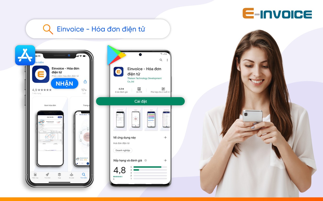Hướng dẫn sử dụng app Einvoice