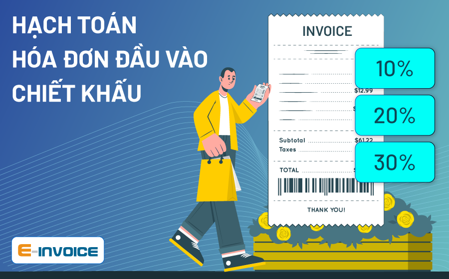 Hạch toán hóa đơn đầu vào có chiết khấu thương mại.