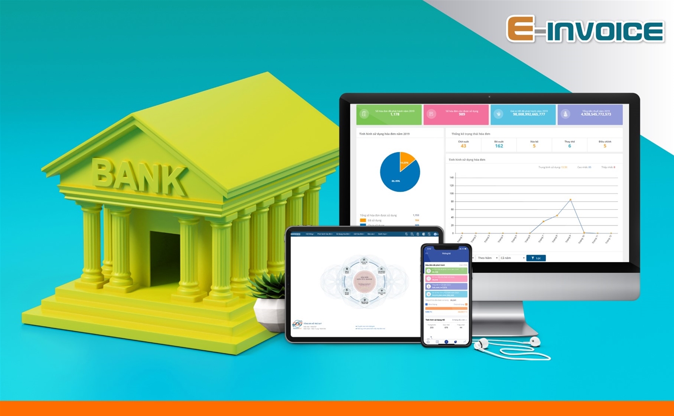 Hóa đơn điện tử Einvoice ứng dụng thế nào với các ngân hàng