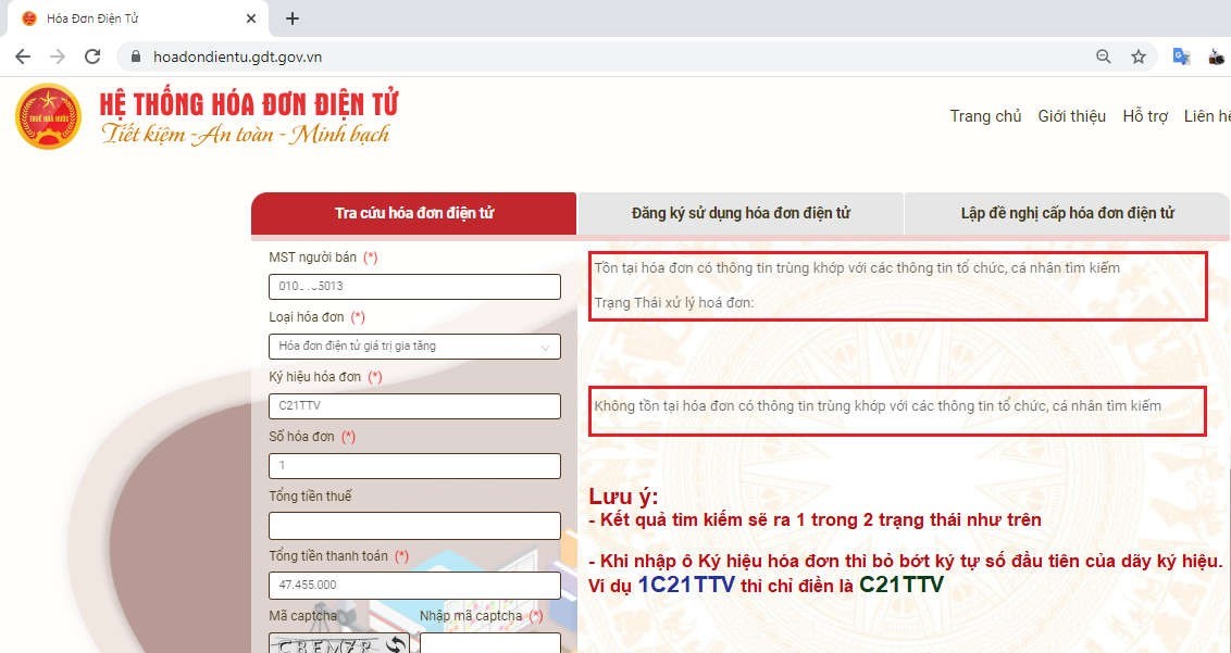 hệ thống tra cứu hóa đơn điện tử