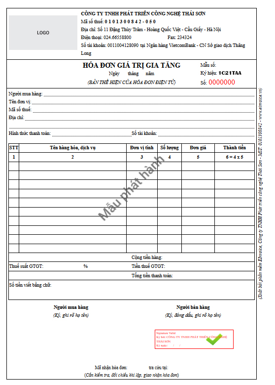 ký hiệu hóa đơn điện tử mới theo Thông tư 68/2019/TT-BTC