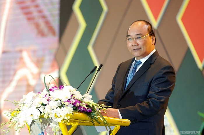 thủ tướng Nguyễn Xuân Phúc phát biểu tại hội nghị