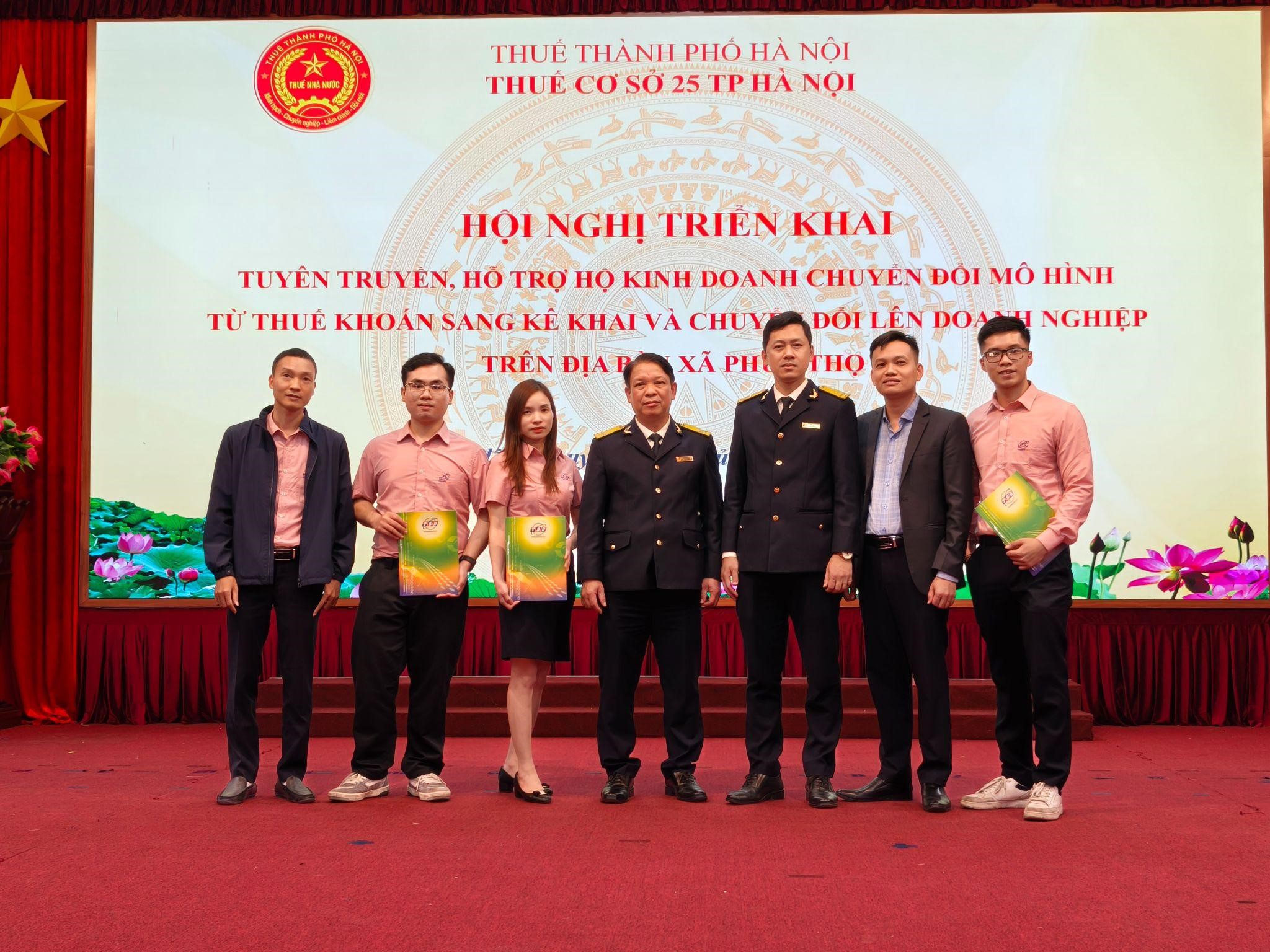 Thái Sơn đồng hành cùng Thuế Cơ sở 25 TP. Hà Nội hỗ trợ hộ kinh doanh chuyển đổi phương pháp kê khai