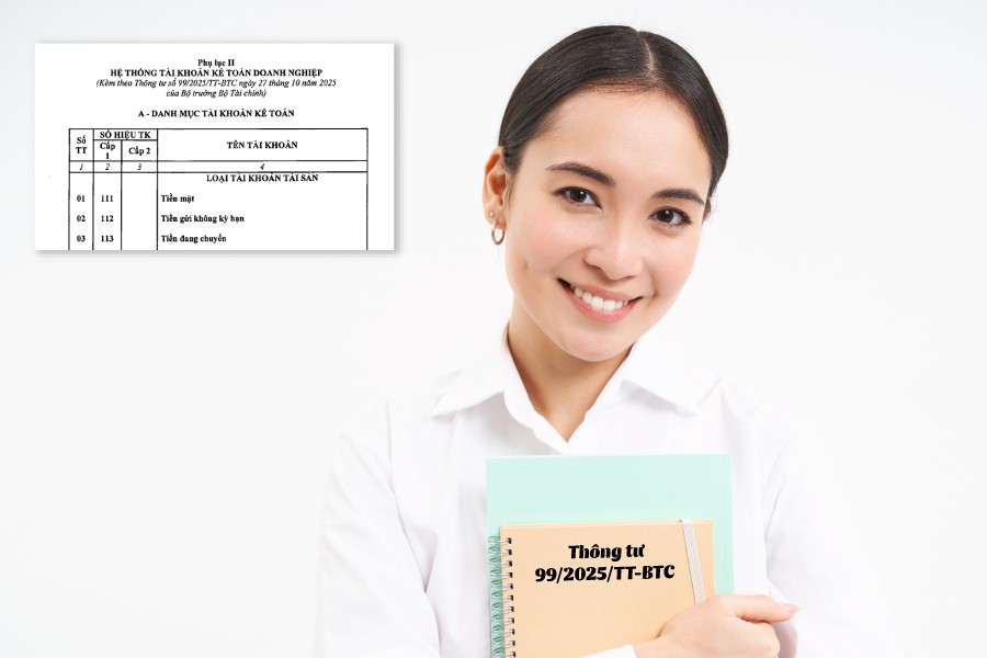 Hệ thống tài khoản kế toán theo Thông tư 99/2025/TT-BTC: Điểm mới và khác biệt so với chế độ kế toán hiện hành
