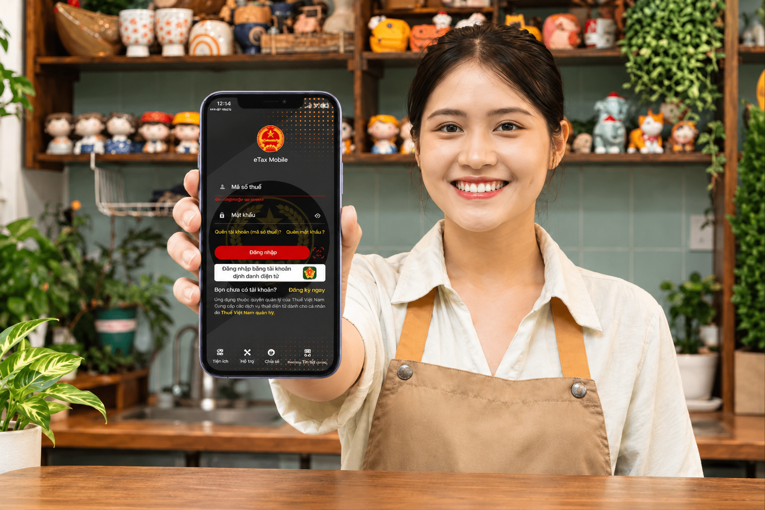 Hộ kinh doanh có thể kê khai, nộp thuế qua Trợ lý ảo trên eTax Mobile