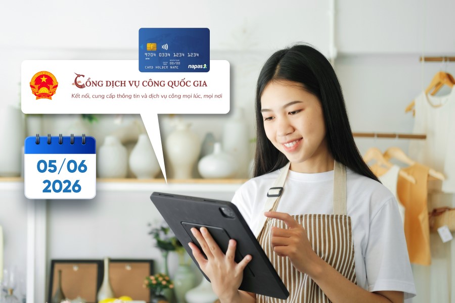 Hộ kinh doanh phải khai báo tài khoản ngân hàng từ 05/3/2026: Hướng dẫn thực hiện trên Cổng Dịch vụ công