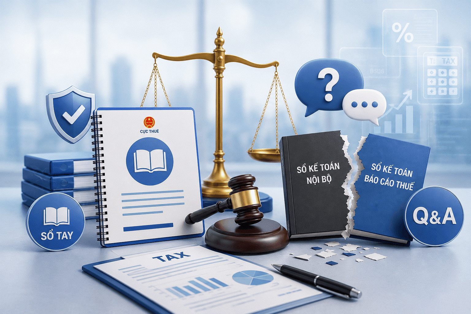 Cục Thuế phát hành Sổ tay và Bộ hỏi đáp hướng dẫn phòng, chống hành vi sử dụng hai hệ thống sổ kế toán