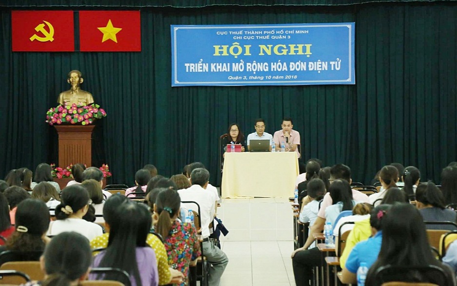 Chi cục Thuế Quận 3 phối hợp cùng Thái Sơn tổ chức hội nghị triển khai hóa đơn điện tử