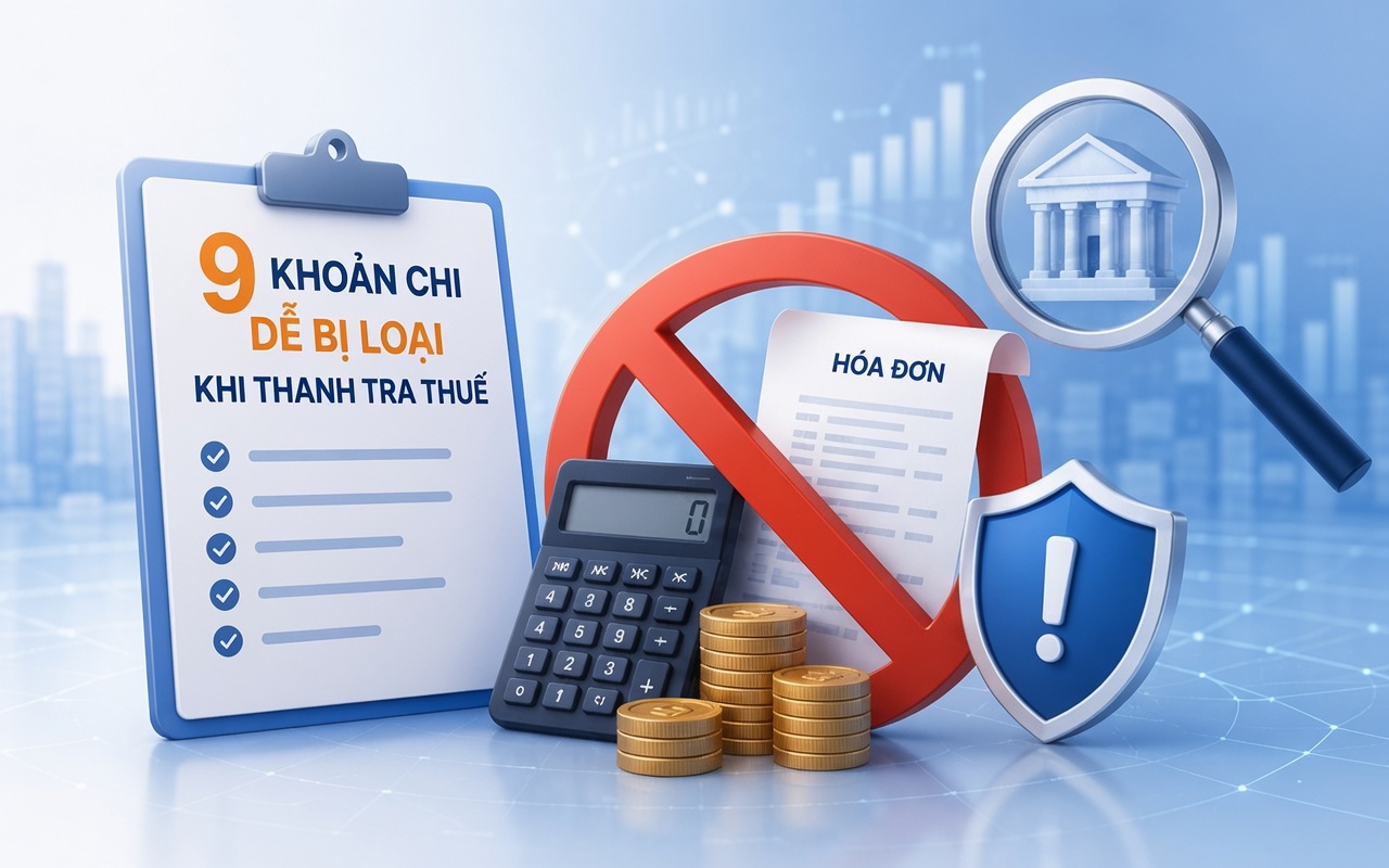 9 khoản chi phí doanh nghiệp dễ bị loại khi thanh tra thuế từ năm 2026