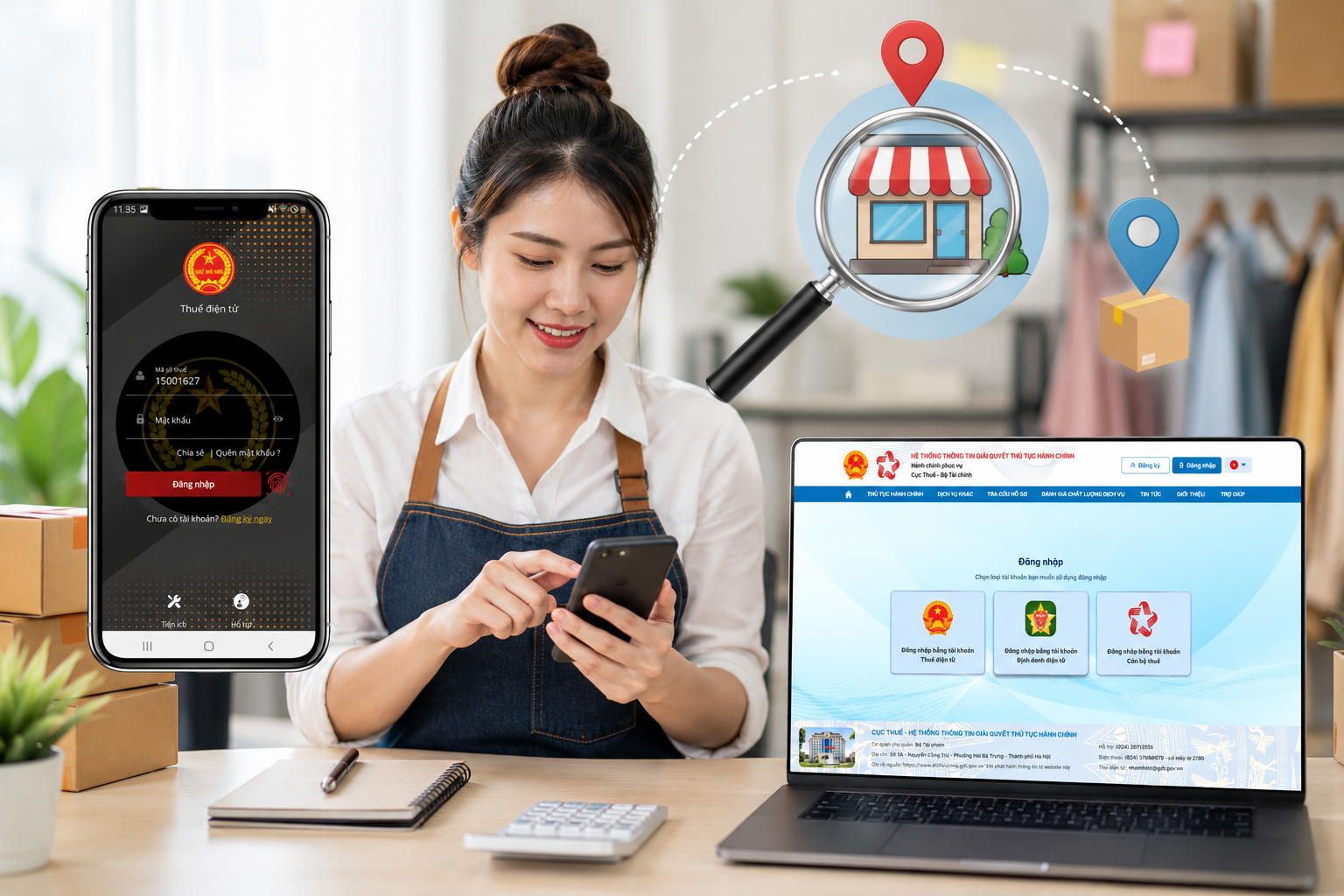 Cách tra cứu mã địa điểm kinh doanh của hộ kinh doanh năm 2026 trên eTax Mobile và máy tính